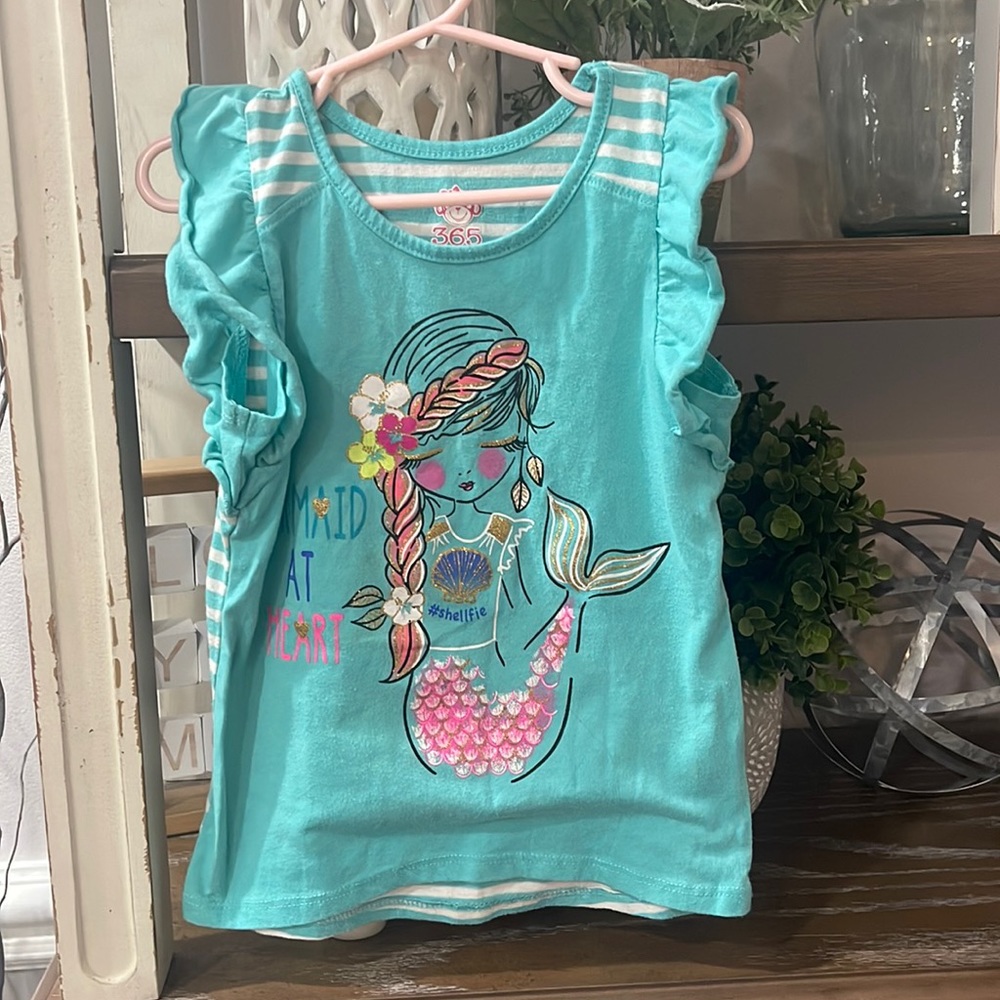 Girls Mermaid Top Sz 6